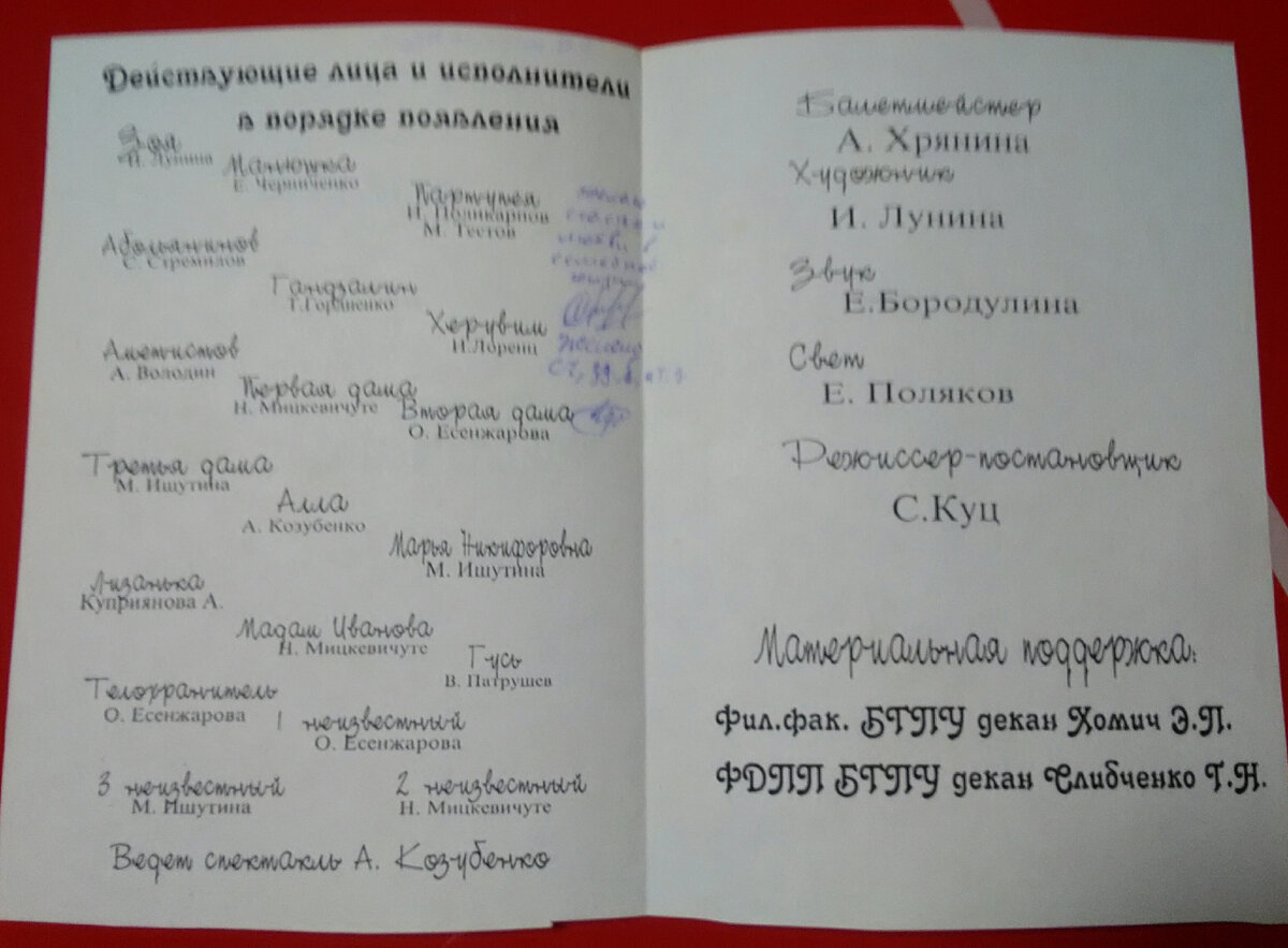 Звёздные фамилии филфака 🌷🌷🌷