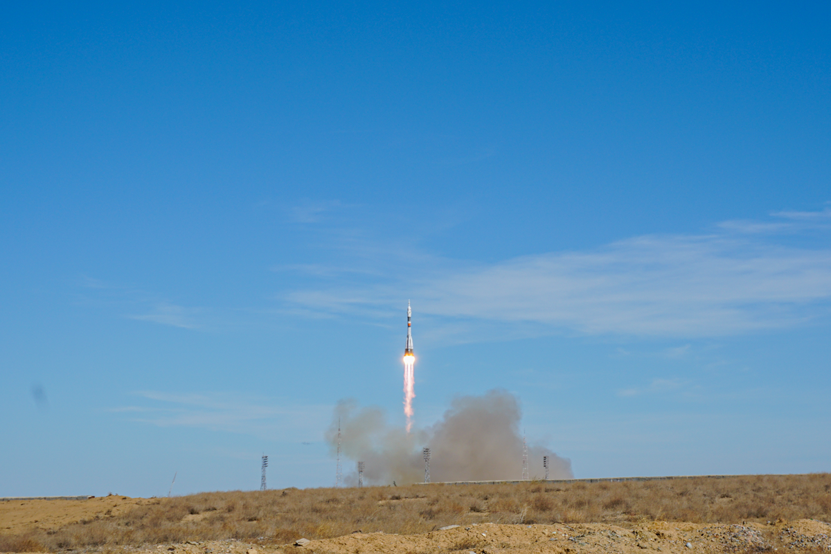 Старт космического корабля "Союз МС-10" 11 октября 2018 года