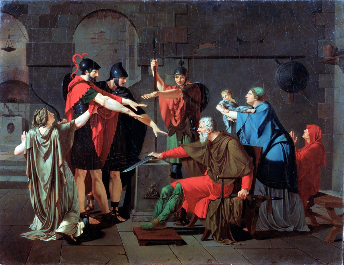 Арман-Шарль Караффе. Клятва Горациев, 1791. Частная коллекция