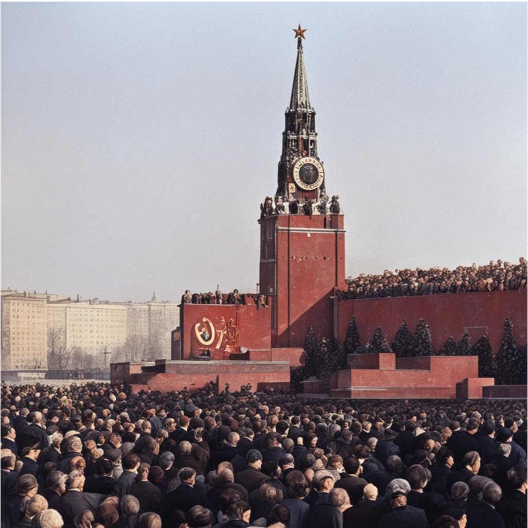 "Перестройка и гласность в СССР" в представлении Fusion Brain