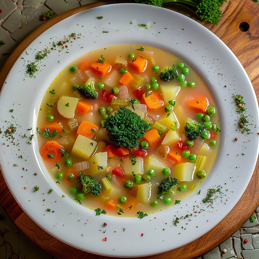 В каждый дом внести яркость можно не только с помощью цветов, но и благодаря вкусному, лёгкому овощному супу! 