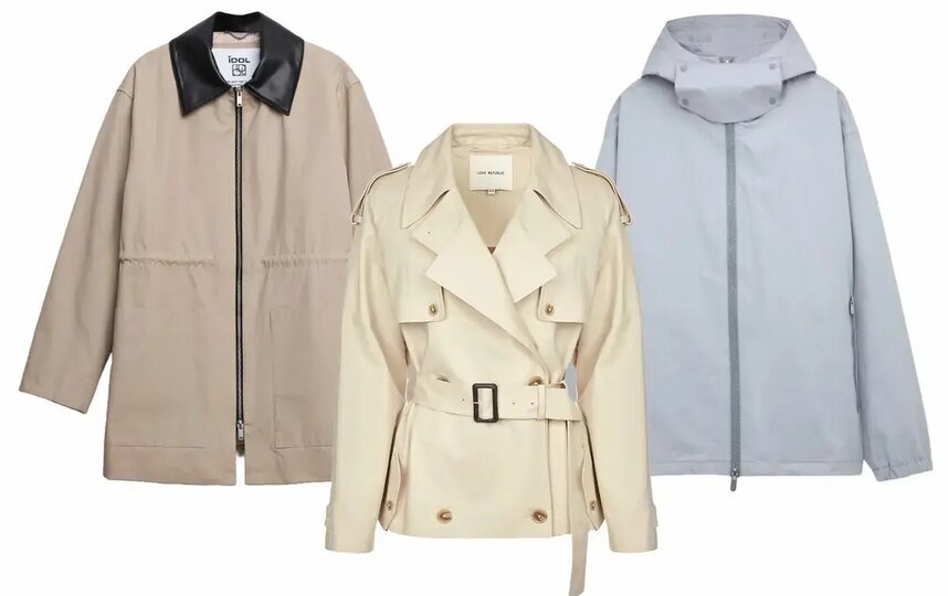    Куртка Idol (16 990 руб.) / укороченный тренч Love Republic (12 999 руб.) / ветровка SHU (13 990 руб.).сайты интернет-магазинов