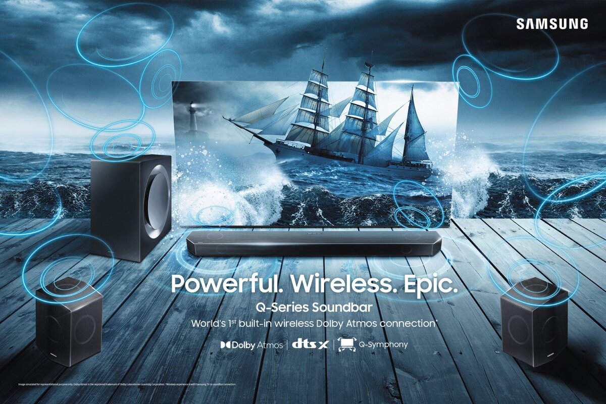 Флагманский саундбар Samsung Electronics серии Q 2024 года HW-Q990D еще больше расширяет границы иммерсивного домашнего звука