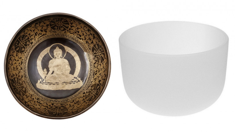 Кованая и кристаллическая поющие чаши