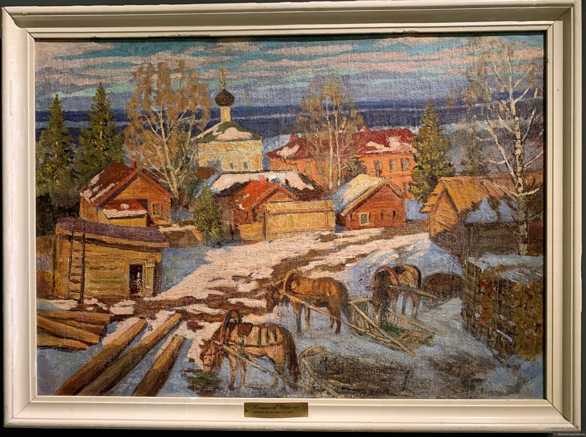 А.И. Деньшин. Вятский мотив.Источник: Вятский художественный музей