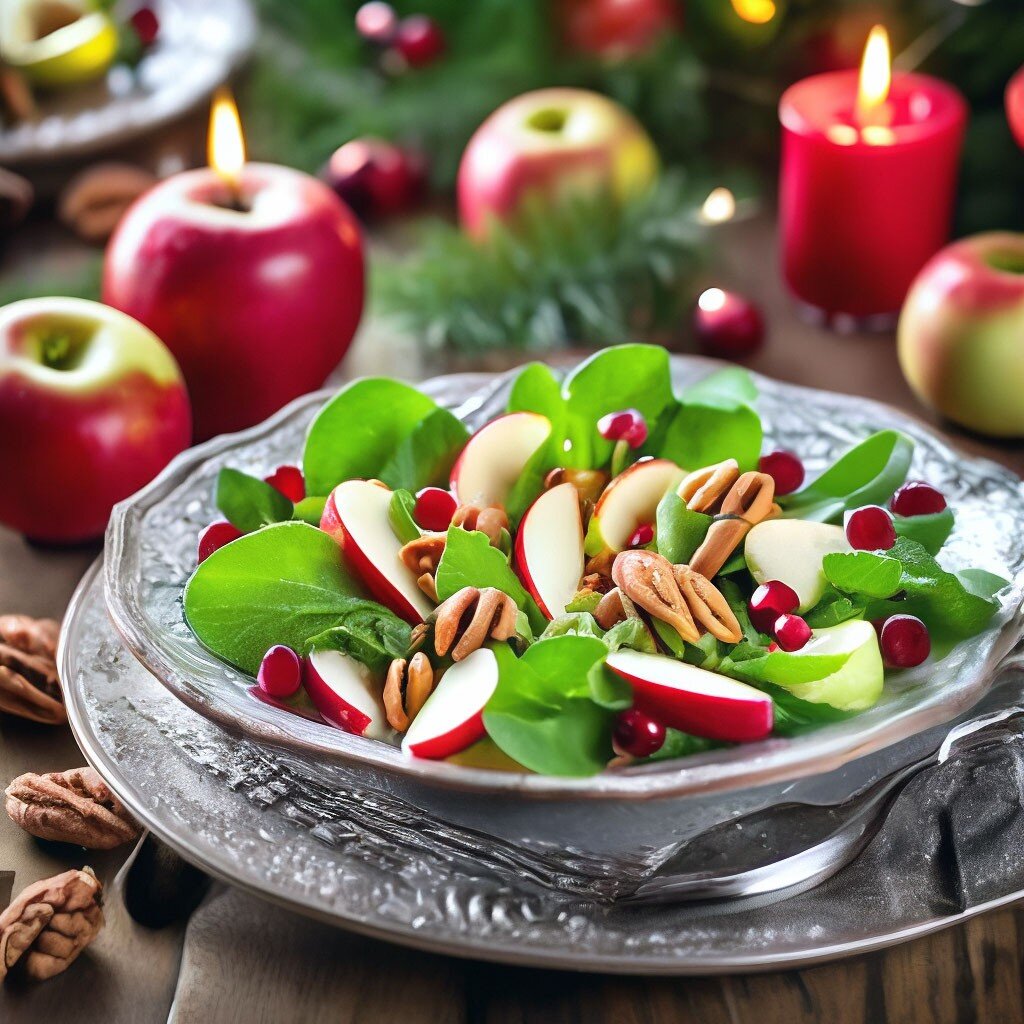  Привет, друзья! 🌟 Сегодня я хочу поделиться с вами рецептом свежего и ароматного салата с яблоками и орехами! 🥗🍎🌰  1.