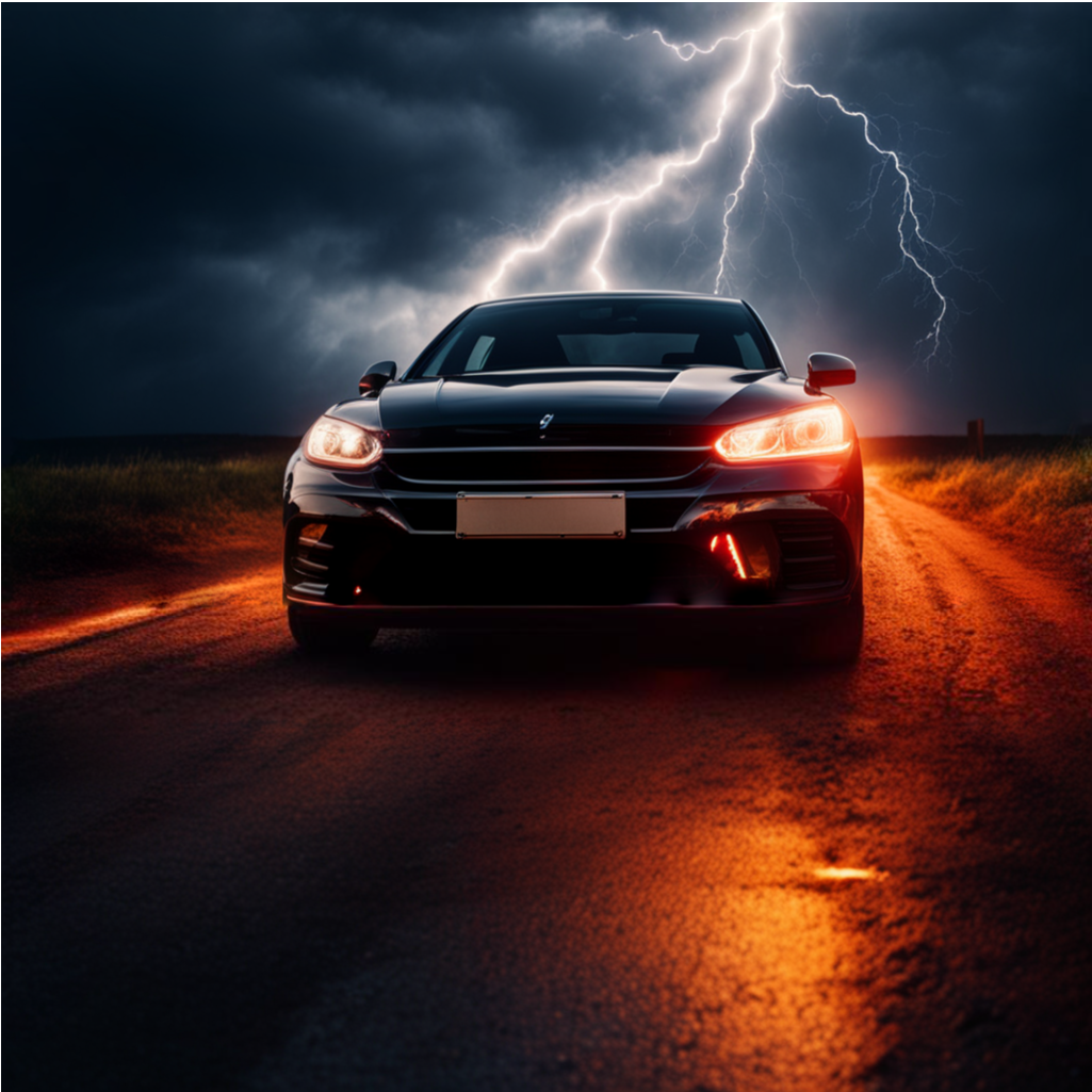 Удар молнии.