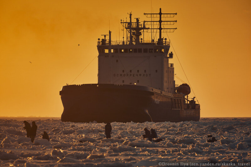 Рыбаки, остров Канонерский