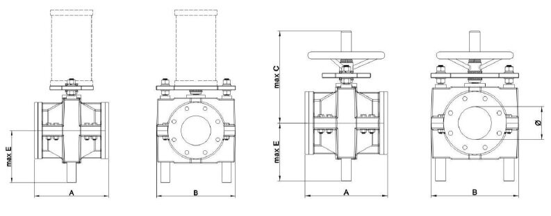 Конструкция шламовых задвижек