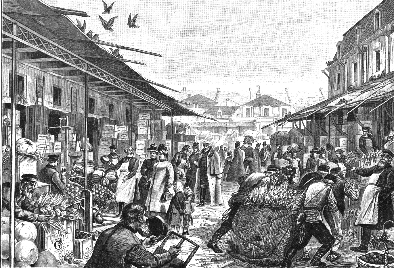 Щукин двор на Мариинском рынке, 1891