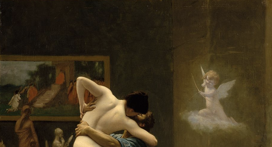 Часть картины "Пигмалион и Галатея" (Жан-Леон Жером). Метрополитен-музей, Нью-Йорк, США.