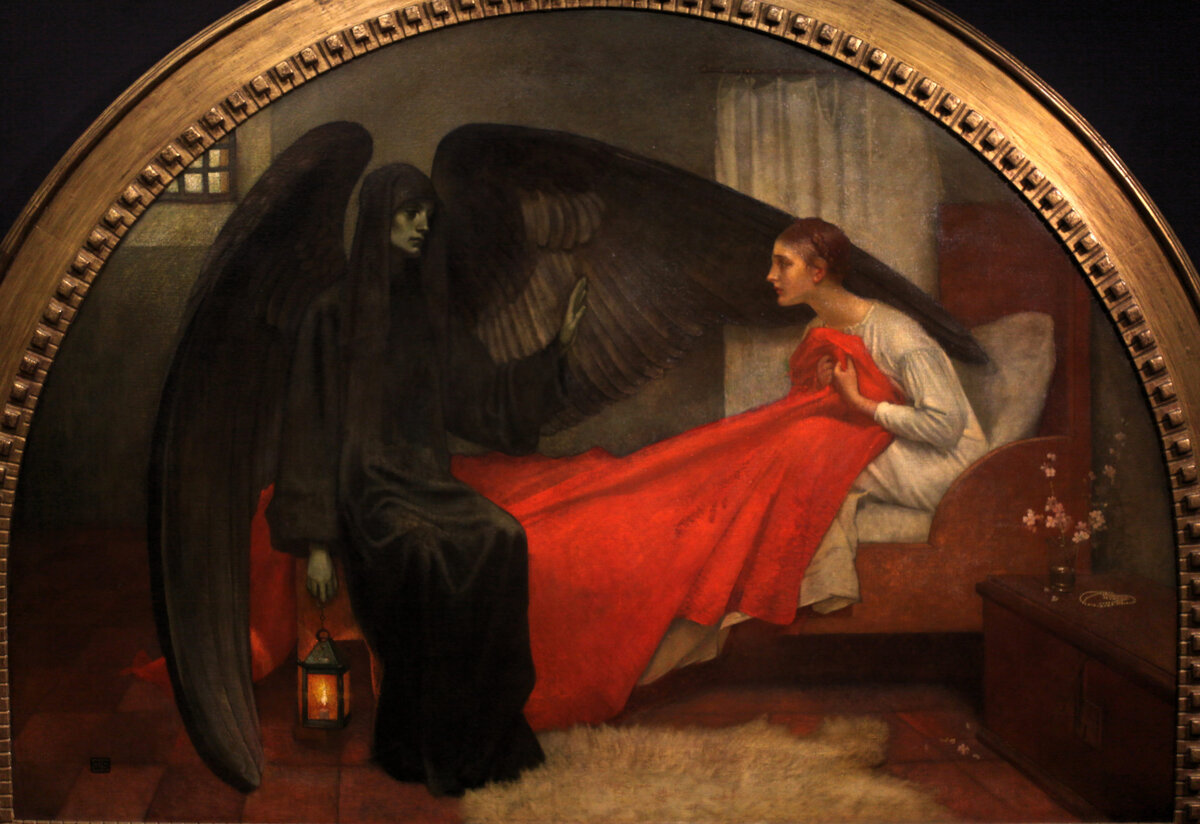 Смерть и девушка Марианна Стокс (Преиндлсбергер) Живопись, 1908