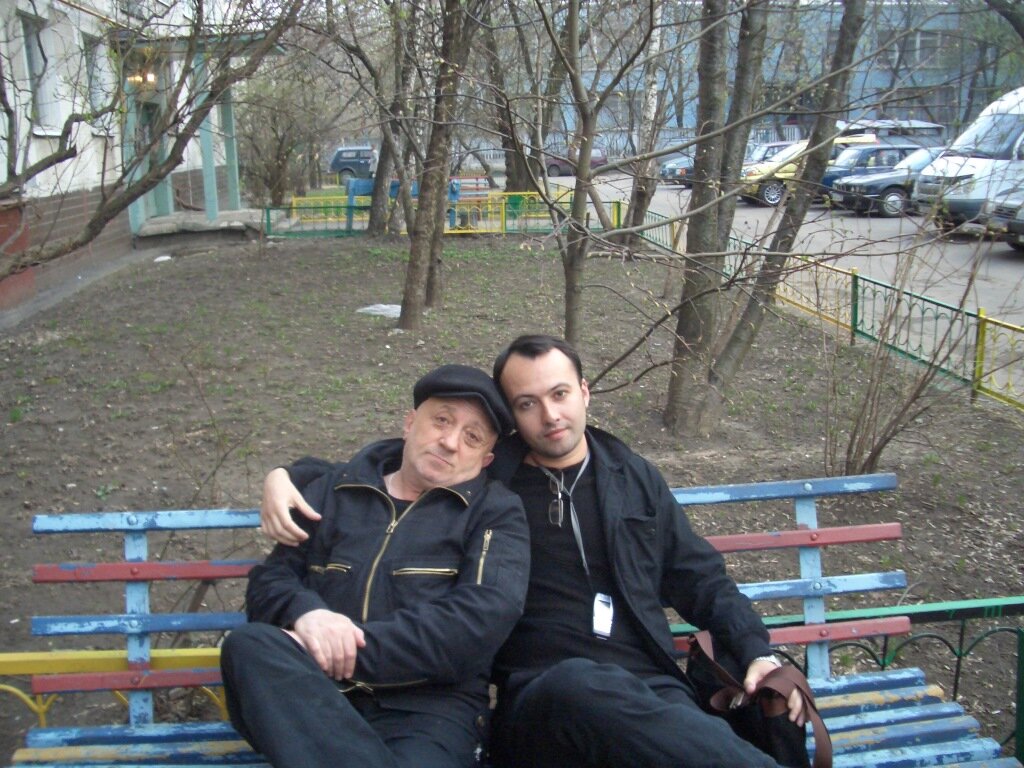 Автор с Игорем Сатэро. Москва, 2004.