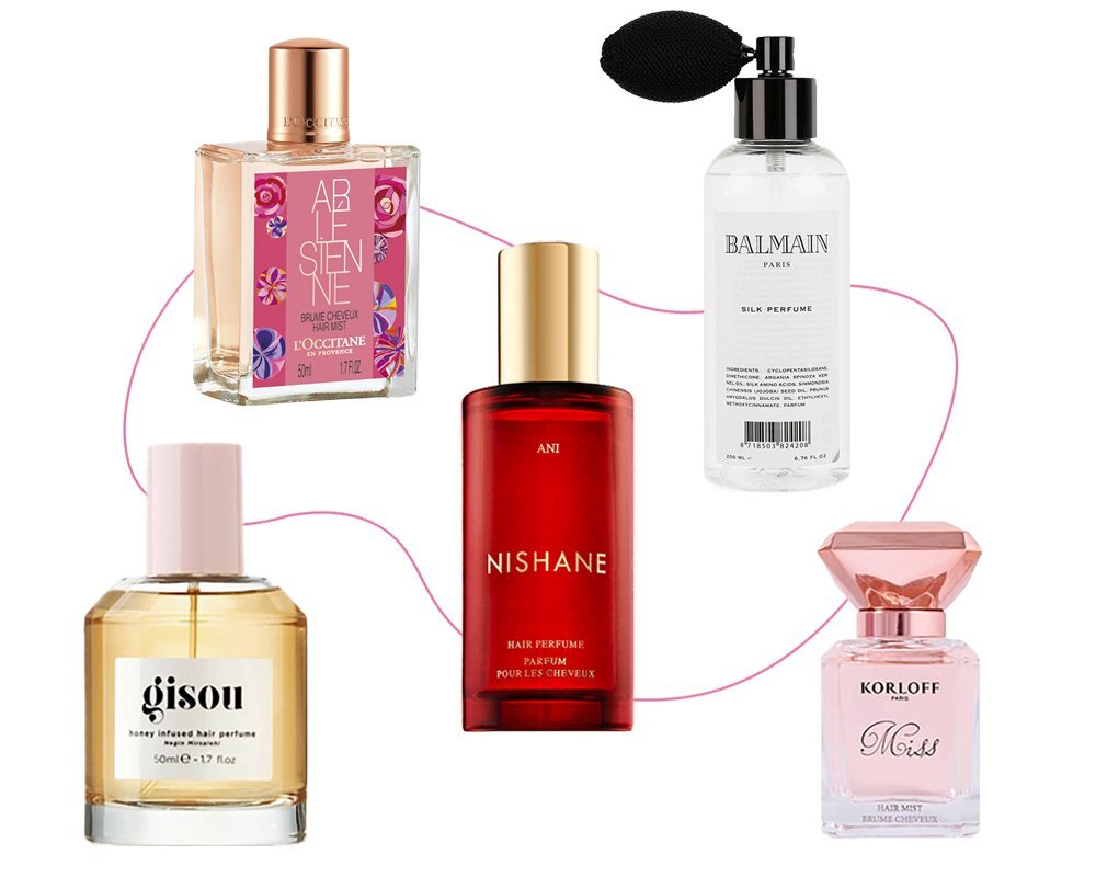    Мист для волос L'Occitane, парфюм для волос Nishane, парфюм для волос Balmain, Мист для волос Korloff, парфюм для волос Gisou