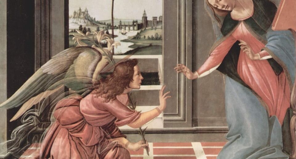    Благовещение, Сандро Боттичелли, 1489-1490 / Википедия