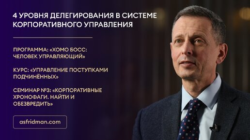 4 уровня делегирования в системе корпоративного управления