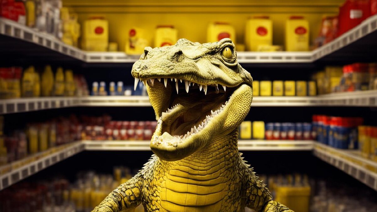 Желтые ценники, как и этот милый крокодильчик, бывает тоже кусаются, уверены мы с Kandinsky