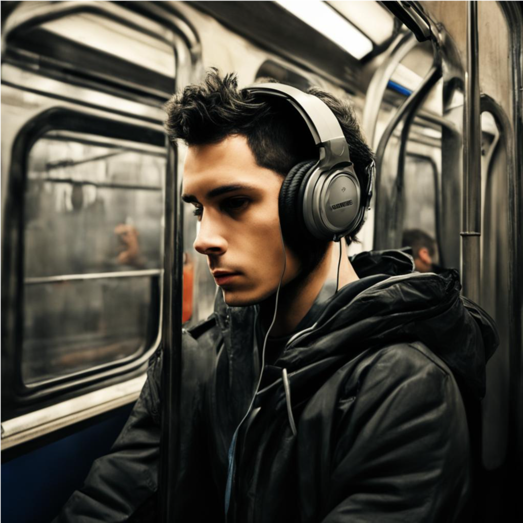 Слушает аудиокнигу