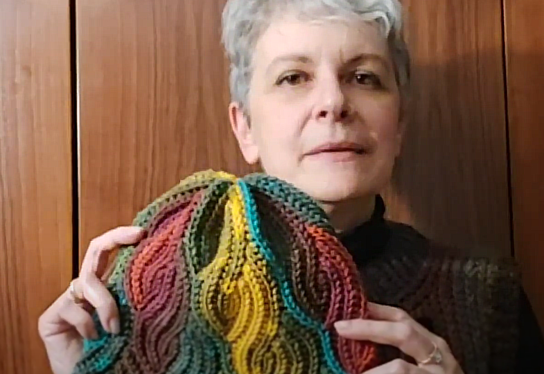 Модели в технике поперечного вязания крючком с мастер-классами