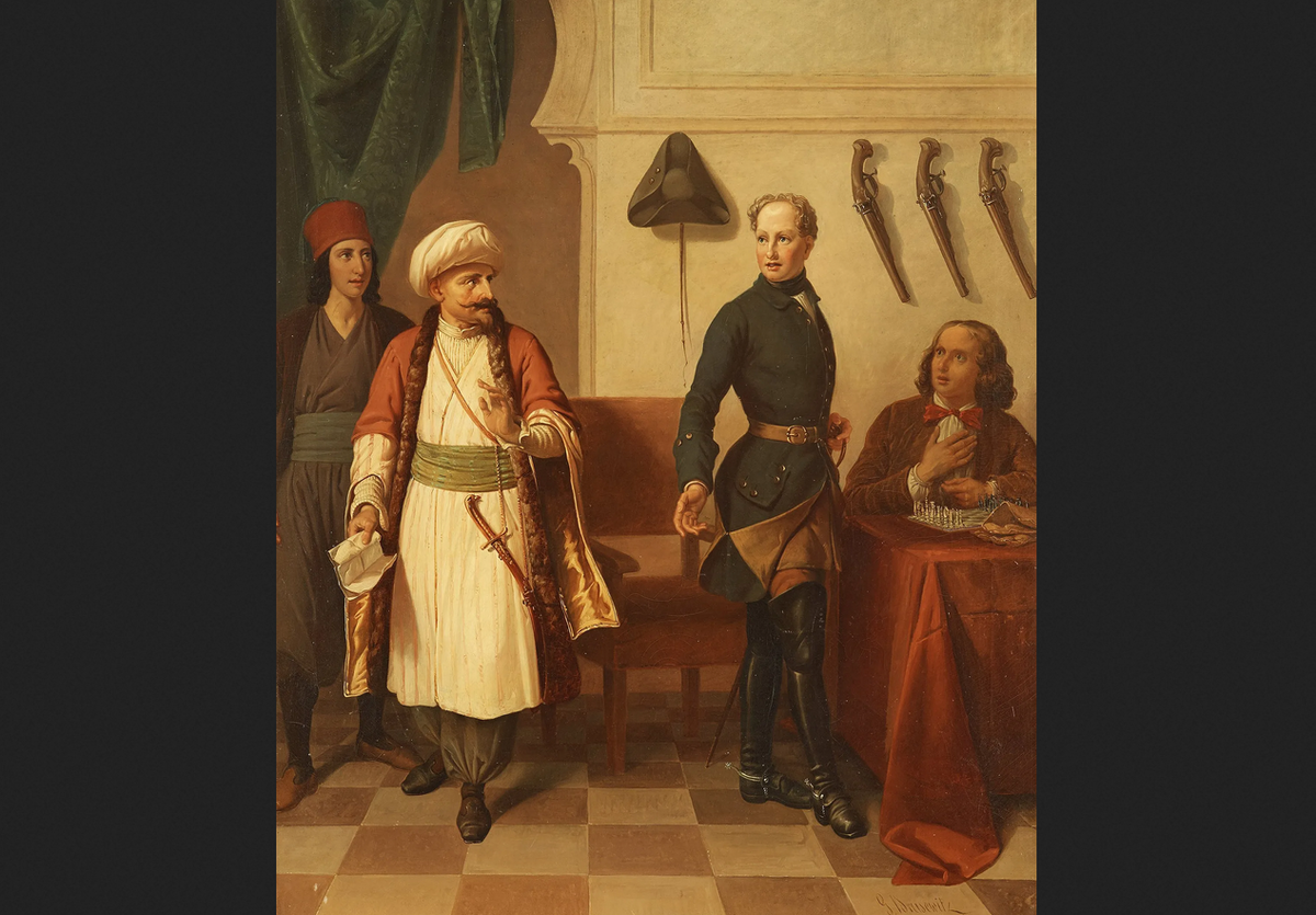 Густав Брузевич. "Карл XII в Бендерах"