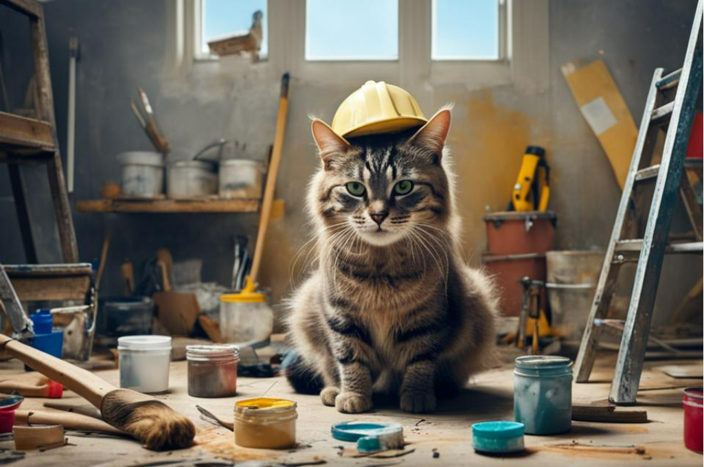 при создании этого фото ни один кот не пострадал)