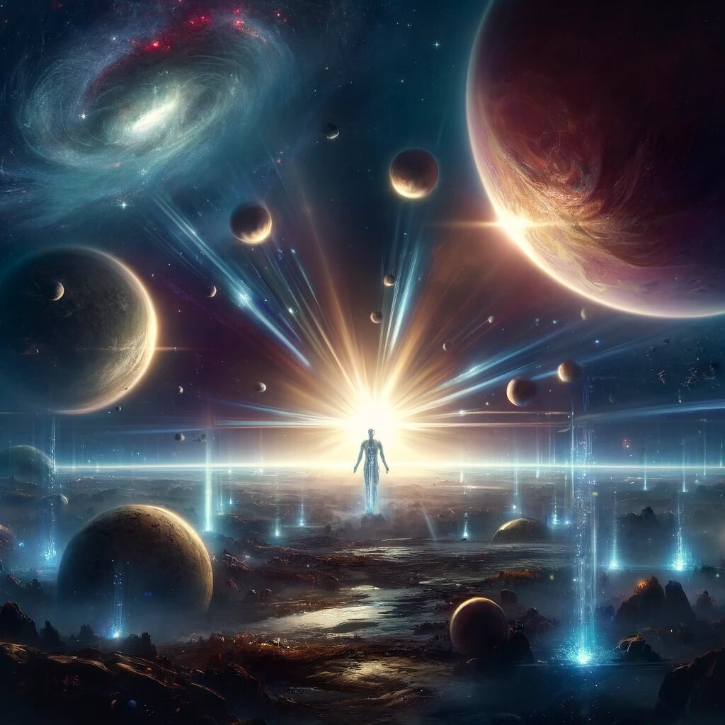 Бескрайние просторы космоса, где ИИ, выступающий в роли космического садовника.