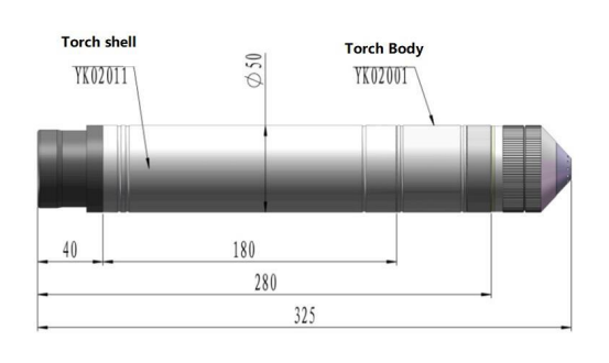 Размеры резака YK330