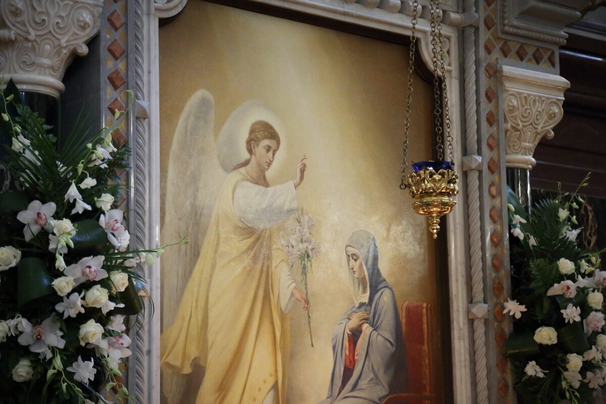 Благовещение Пресвятой Богородицы. Источник: Яндекс. Картинки