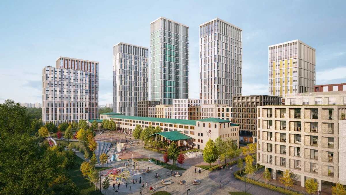 Двор-парк проекта SOUL