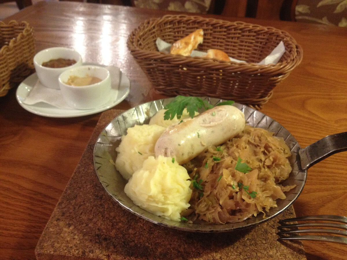 одно из блюд ресторана