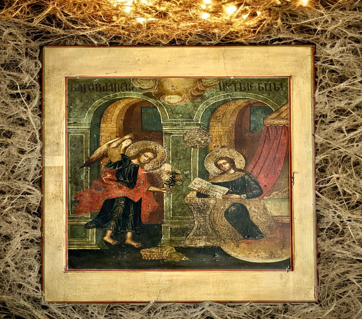 Икона Благовещение Пресвятой Богородицы, 18 век - из нашего салона