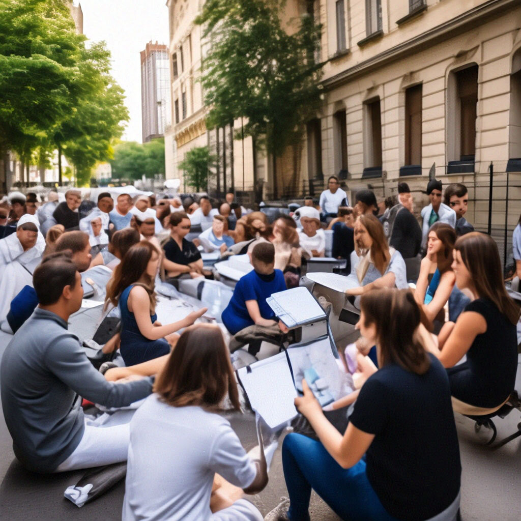Соседи на занятиях.
