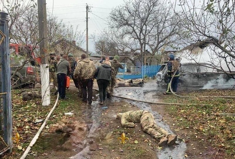    Результаты ракетного удара по Запорожью.