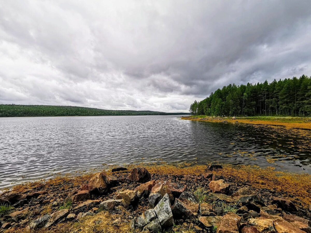 Пейзажи на турбазе около Чупы