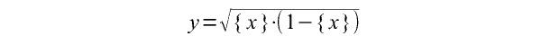 Задание Построить график функции (дробную часть числа x принято обозначать в фигурных скобках: {x}; функция y={x}  определена на всём множестве действительных чисел, область её значений – ...