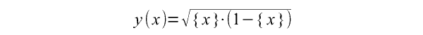 Задание Построить график функции (дробную часть числа x принято обозначать в фигурных скобках: {x}; функция y={x}  определена на всём множестве действительных чисел, область её значений – ...-2