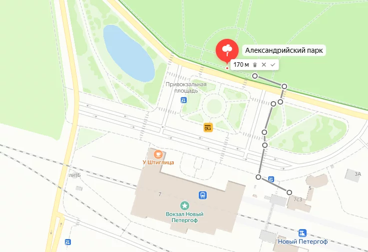 170 метров – и вы на месте.
