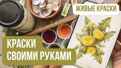 Как сделать акварельные КРАСКИ своими руками 🎨 Натуральные краски из подручных материалов