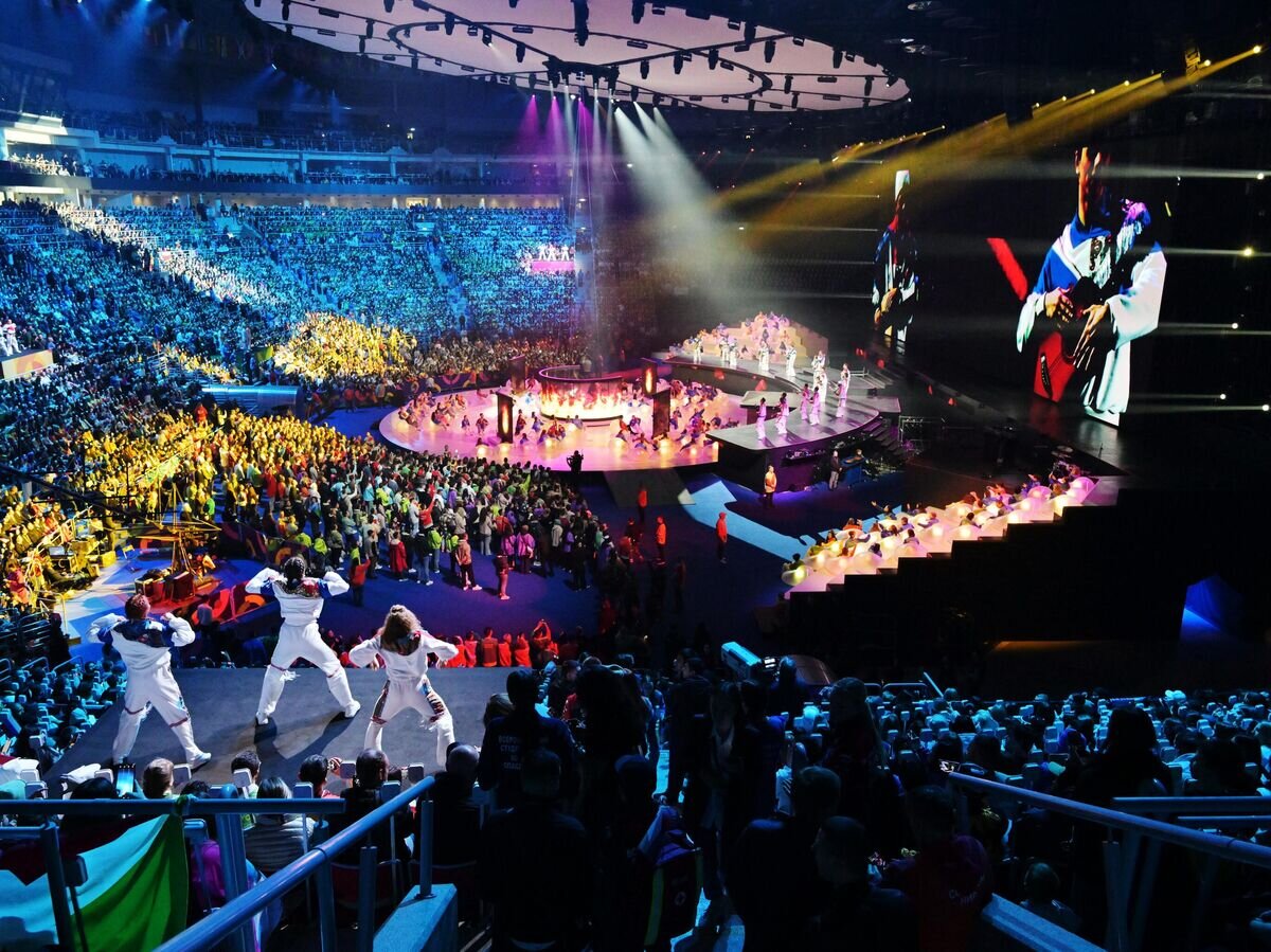    Церемония закрытия Всемирного фестиваля молодежи-2024 на федеральной территории "Сириус"© РИА Новости / Евгений Биятов