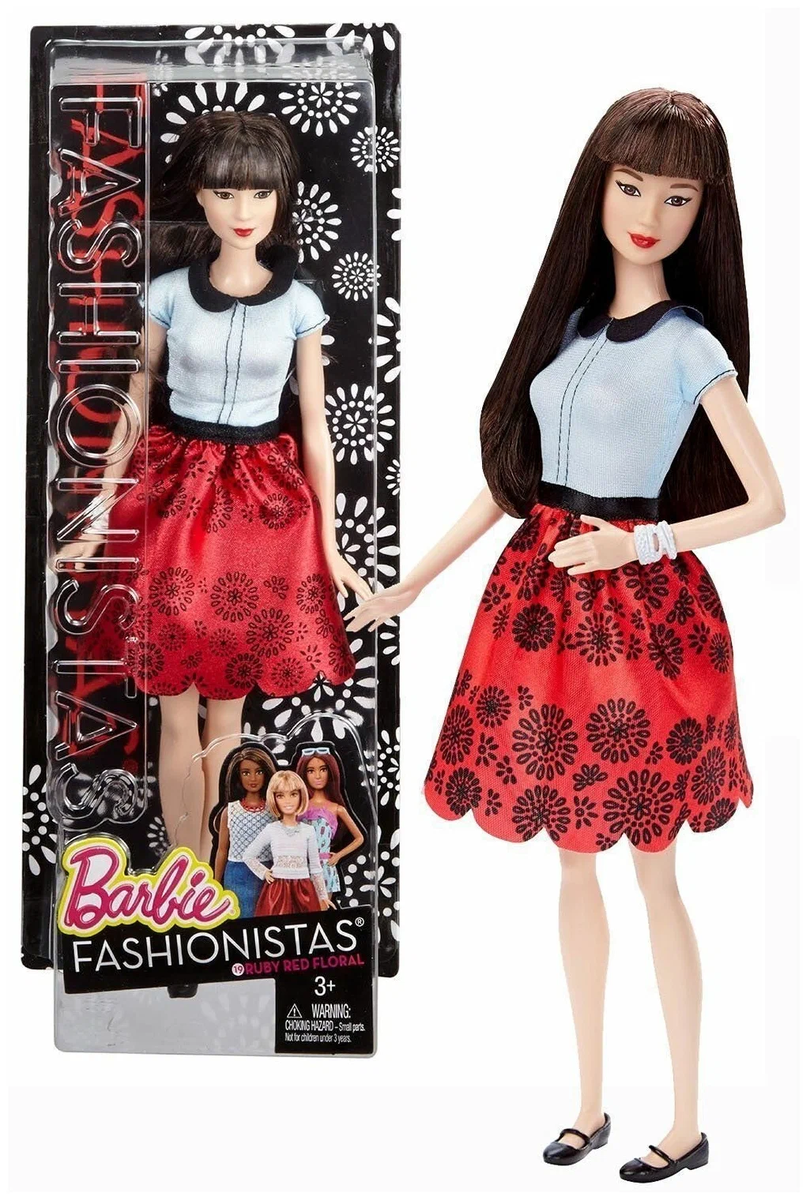 В целом кукла для игровушки выглядит неплохо, из основных ее фишек: высокий рост, азиатский тип и сочетание красных губ и черных волос. Именно это сочетание черное / красное я и решила немного обыграть, придумывая, как же она может выглядеть... Fashionistas 19, Mattel 