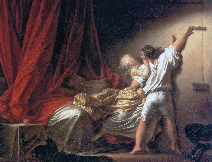 Жан-Оноре Фрагонар. Страсть. Фрагмент.