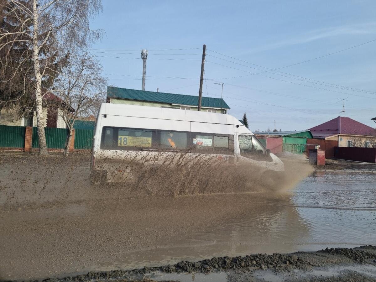 Талая вода с аэродрома бурной рекой потекла в центр Бердска | Беседа Онлайн  | Дзен