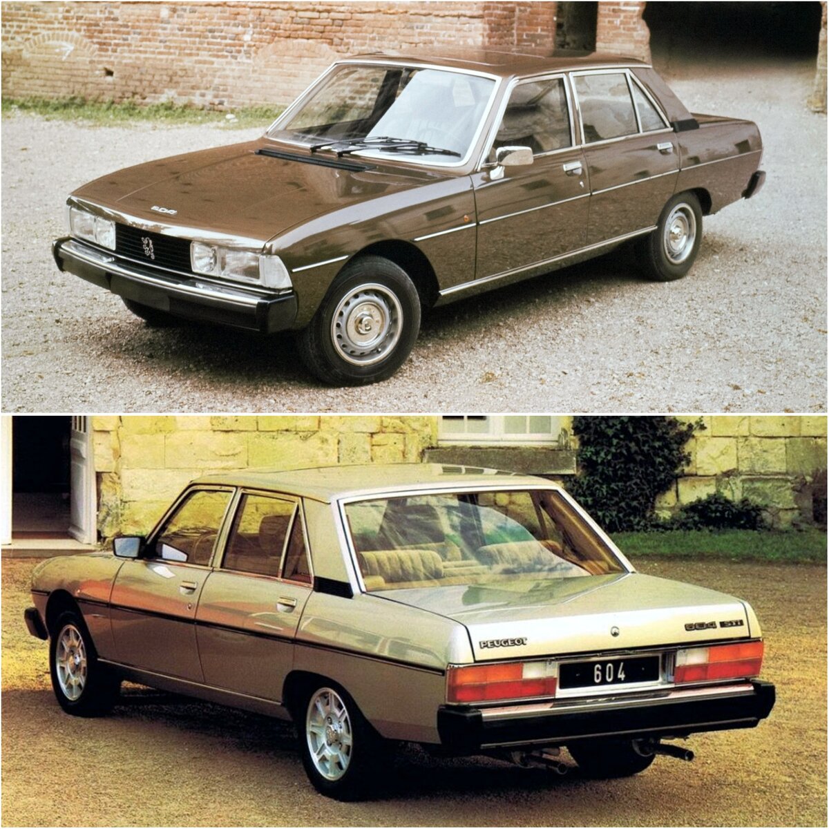 Рис. 2. Фотографии реального прототипа автомобиля Peugeot 604 с просторов интернета