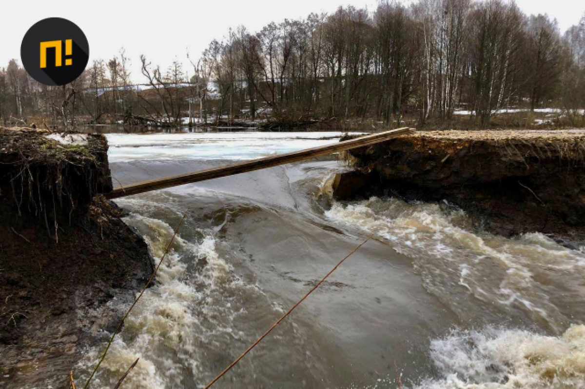    Деревню в Калужской области вода пятый год подряд отрезает от большой земли