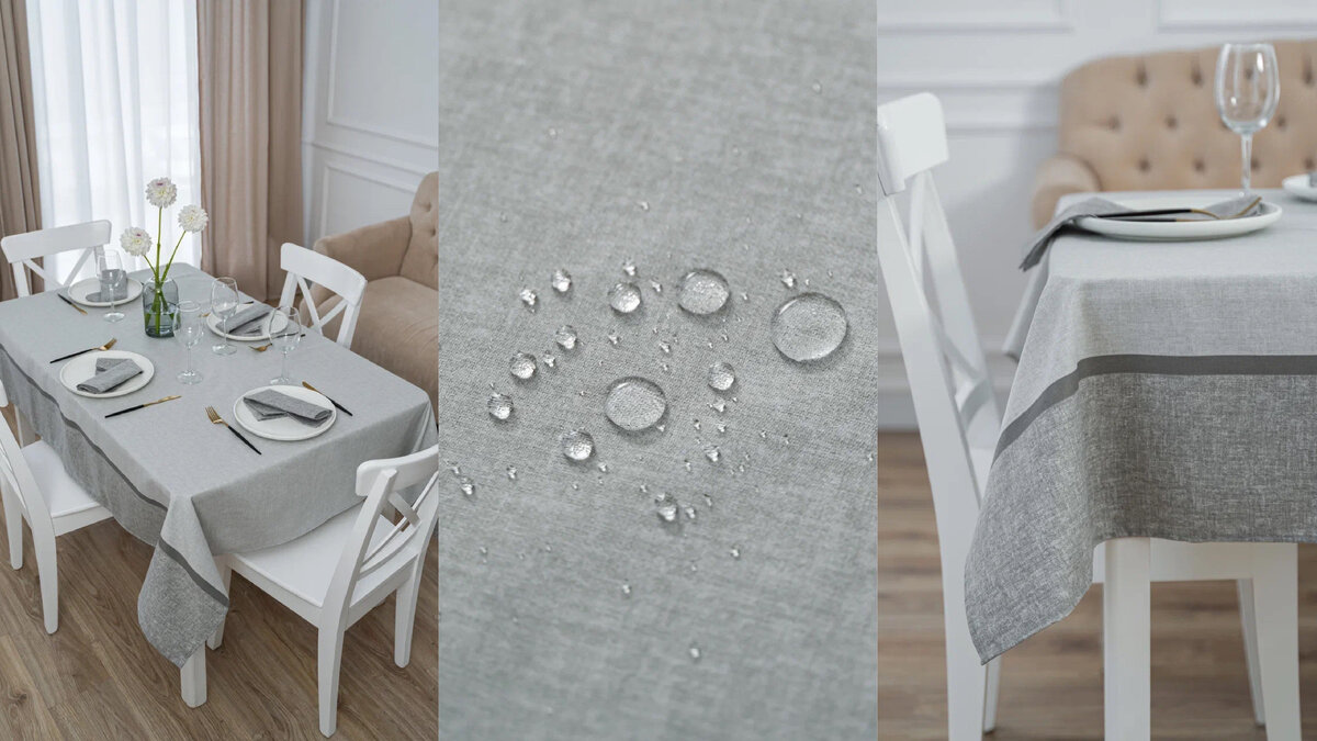 Скатерть Fresca Design "СЕРАЯ ПОЛОСКА"