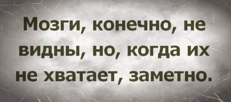 Всем заметно. Фразы про отсутствие мозга. Цитаты про мозг. У некоторых людей нет мозгов. Цитаты про отсутствие мозгов.