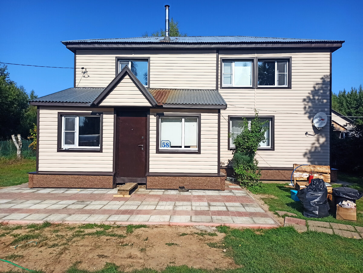 После монтажа сайдинга