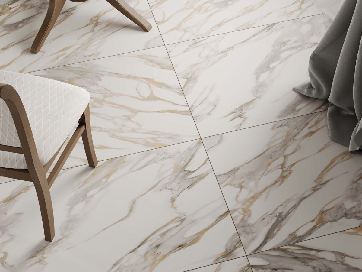 Керамогранитная плитка Miramare под мрамор крупным планом