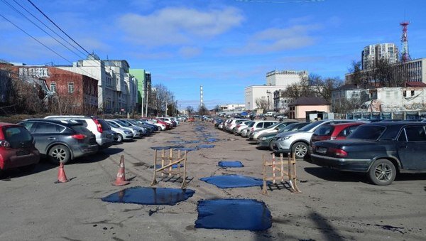     На бульваре Кокуй в Иванове залатали ямы
