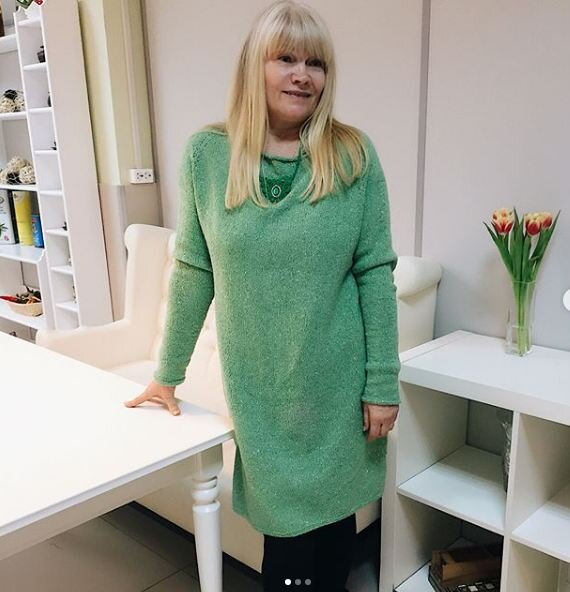    Модное платье спицами   
Источник: Скриншот из видео